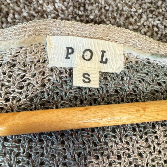 POL Women's Size Small Oversized Camo Loose Waffle Knit Sheer Top or Mini Dress - Picture 4 of 11